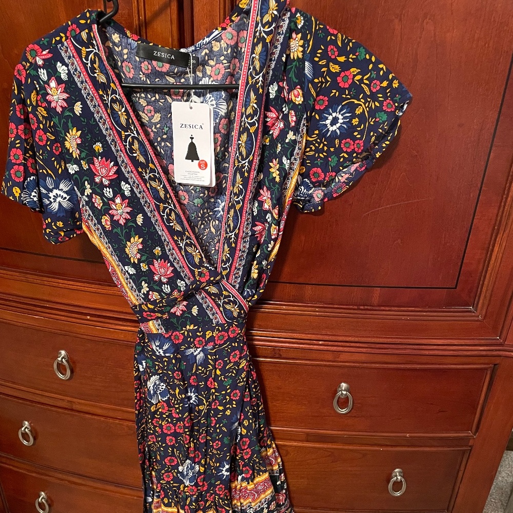 Floral Wrap Dress